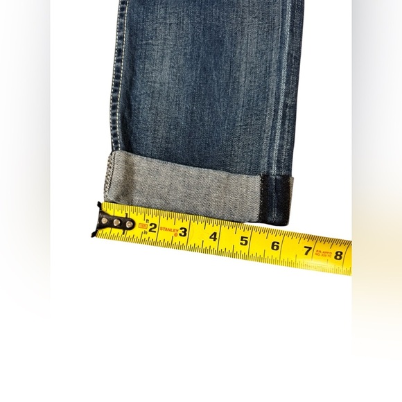 Hudson Jeans Women's Straight Leg in Distressed Blue - Picture 4 of 7